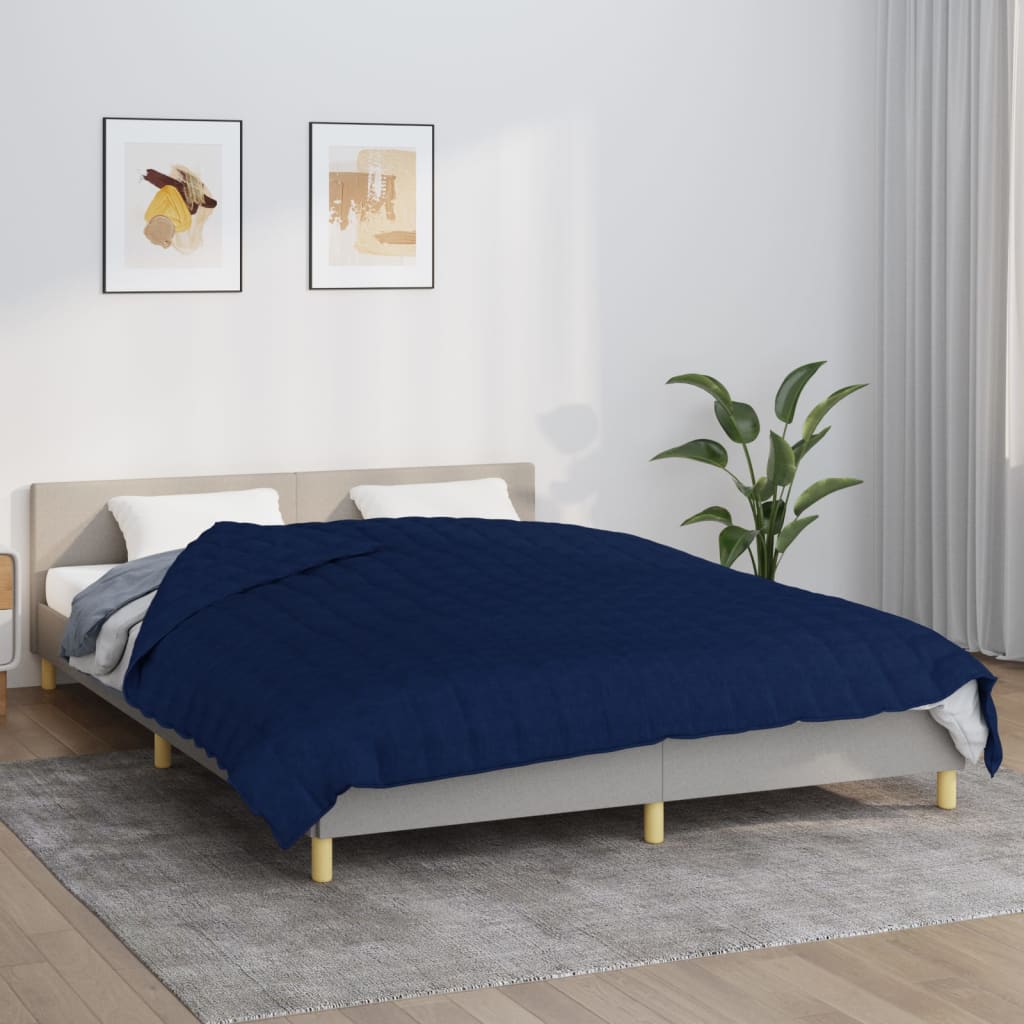Coperta Ponderata Tessuto Blu