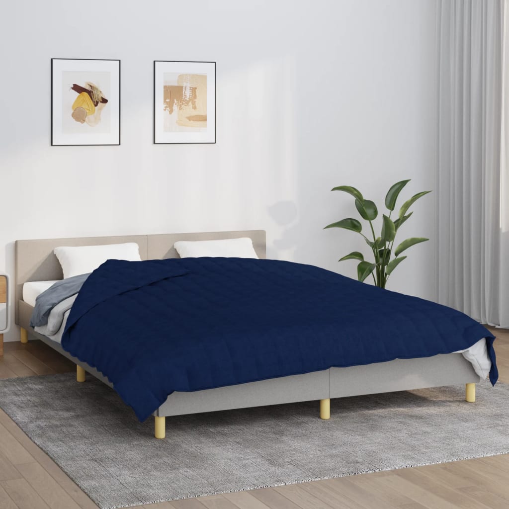Coperta Ponderata Tessuto Blu
