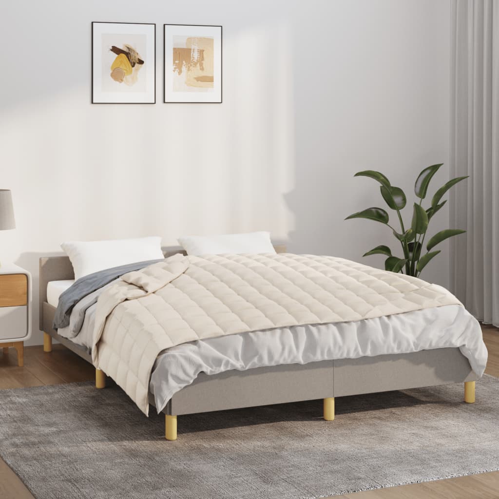 Coperta Ponderata Chiaro Tessuto Crema