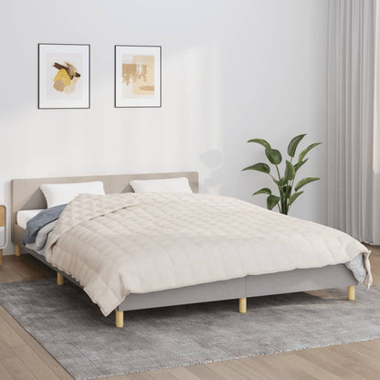 Coperta Ponderata Chiaro Tessuto Crema
