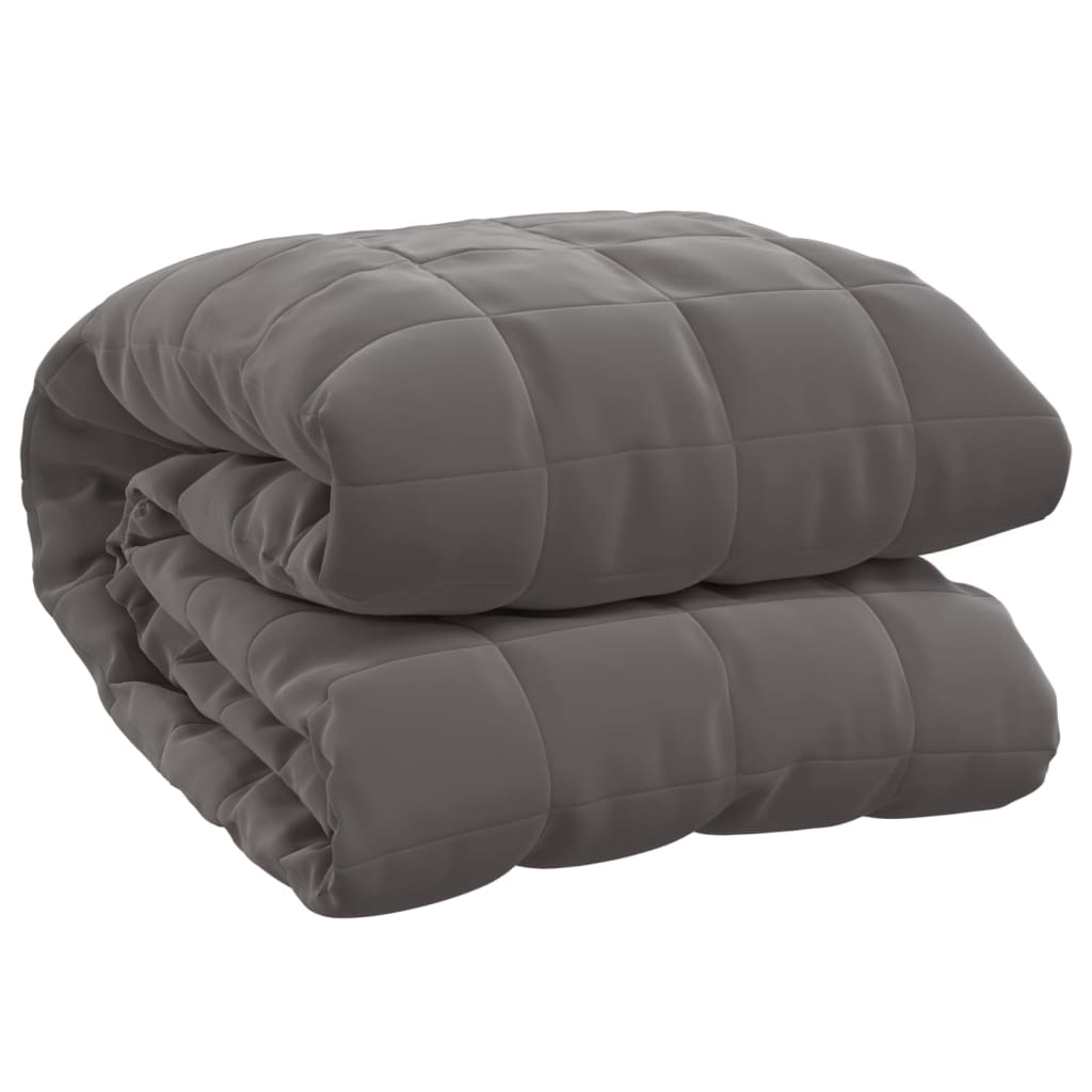 Coperta Ponderata Grigia Tessuto Grigio