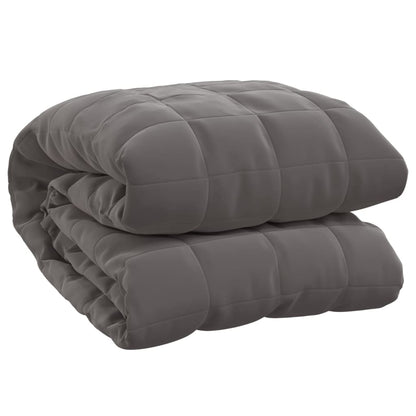 Coperta Ponderata Grigia Tessuto Grigio
