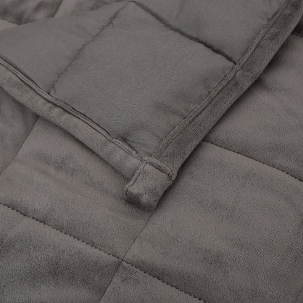 Coperta Ponderata Grigia Tessuto Grigio