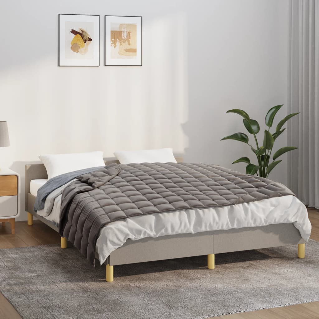 Coperta Ponderata Grigia Tessuto Grigio