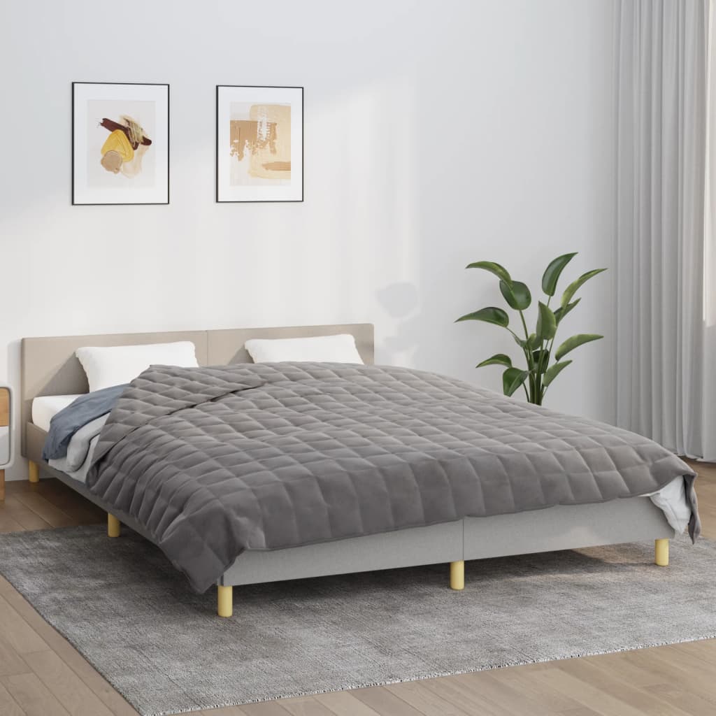 Coperta Ponderata Grigia Tessuto Grigio
