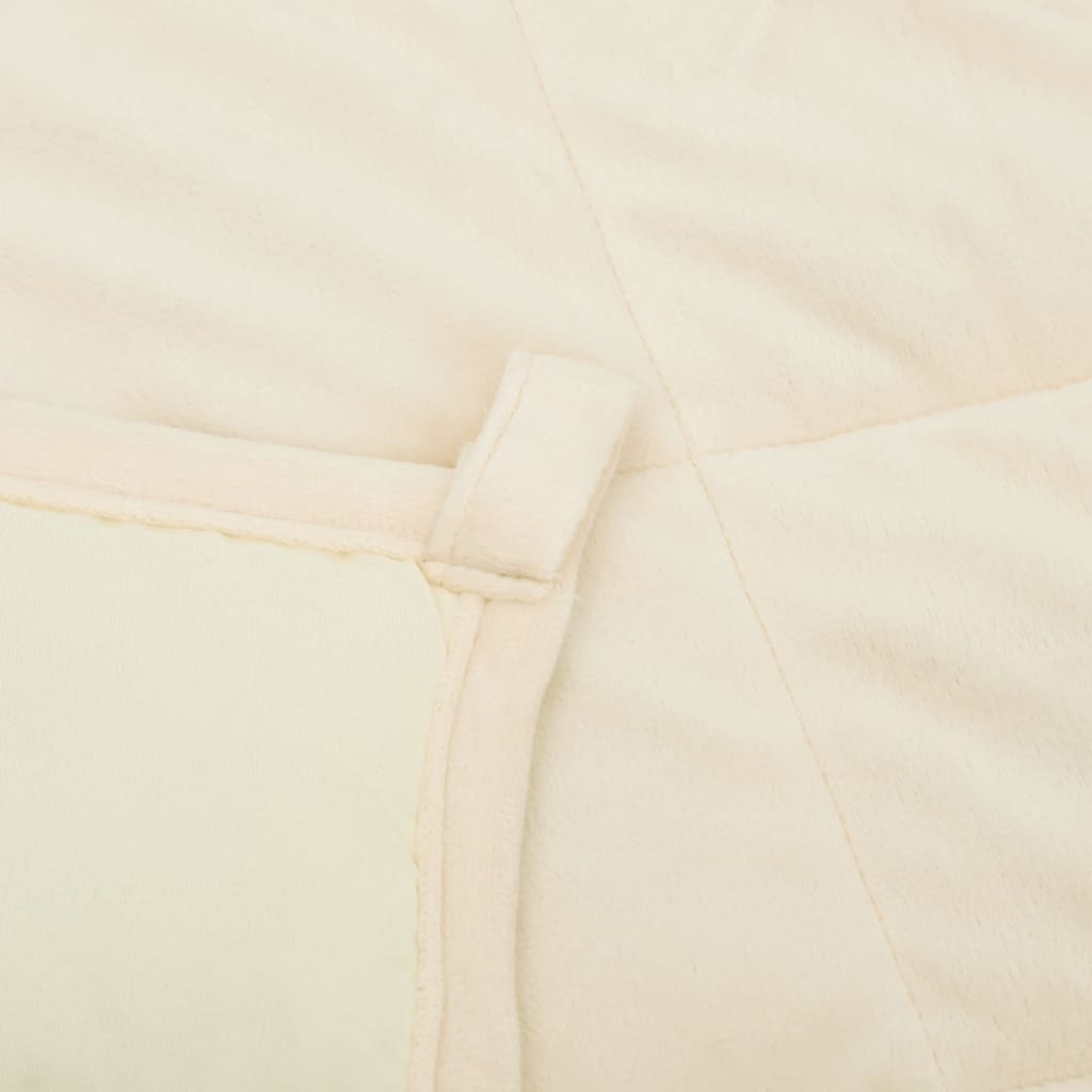 Coperta Ponderata Chiaro Tessuto Crema