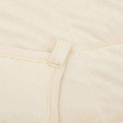 Coperta Ponderata Chiaro Tessuto Crema