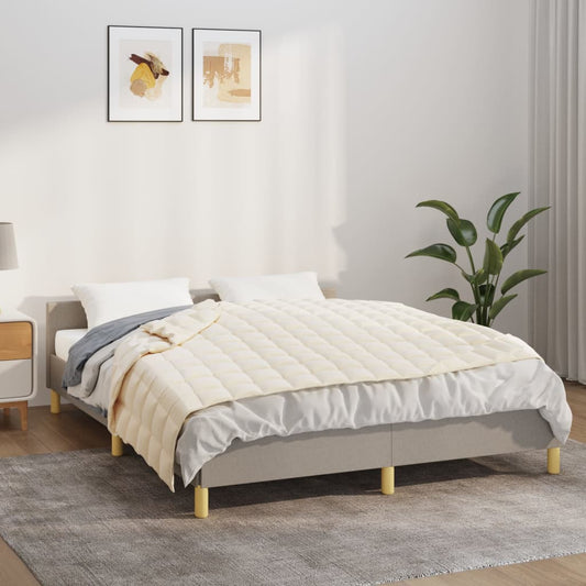 Coperta Ponderata Chiaro Tessuto Crema