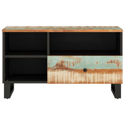 Mobile Tv 80X33X46Cm Legno Massello Recupero Legno Multistrato