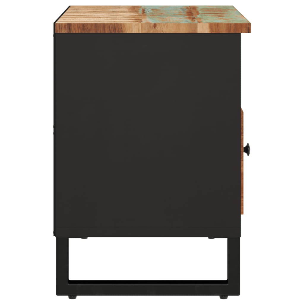 Mobile Tv 80X33X46Cm Legno Massello Recupero Legno Multistrato