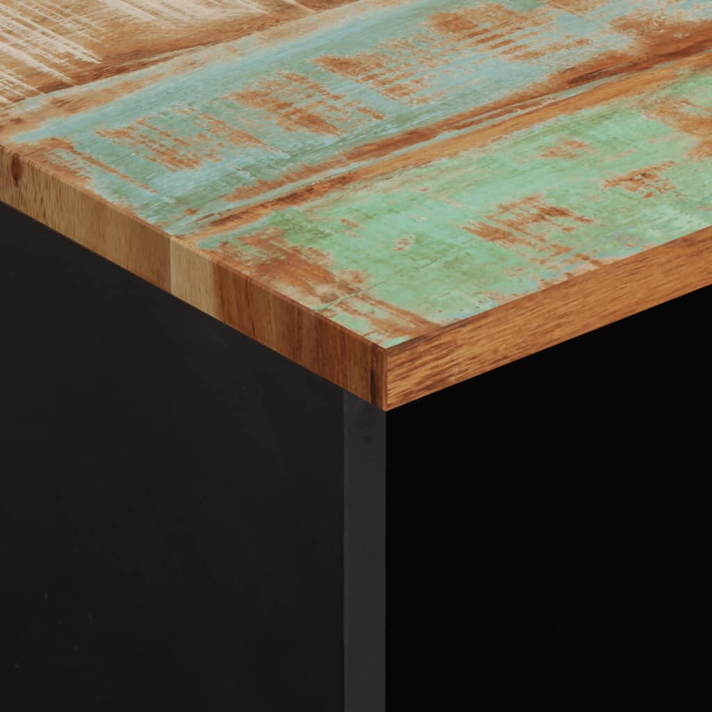 Mobile Tv 80X33X46Cm Legno Massello Recupero Legno Multistrato