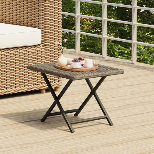 Tavolo Pieghevole 45X35X32 Cm In Polyrattan