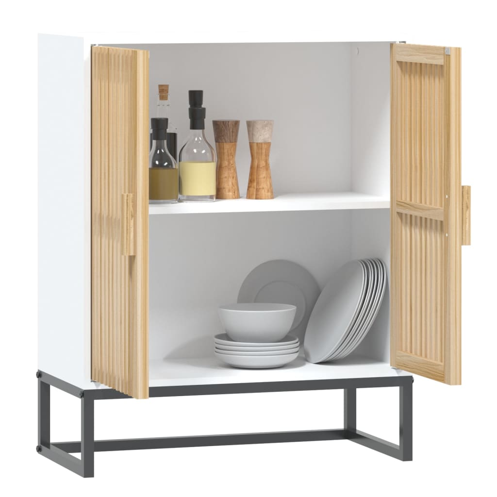 Credenza Bianca 60X30X75 Cm In Legno Multistrato