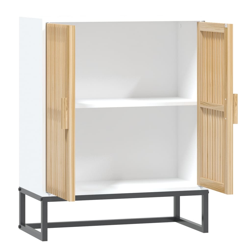 Credenza Bianca 60X30X75 Cm In Legno Multistrato
