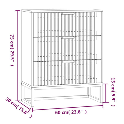Credenza 60X30X75 Cm In Legno Multistrato