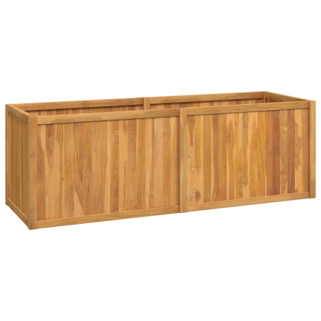 Letto Da Giardino Rialzato Legno Massello Di Teak