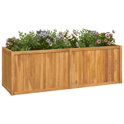 Letto Da Giardino Rialzato Legno Massello Di Teak