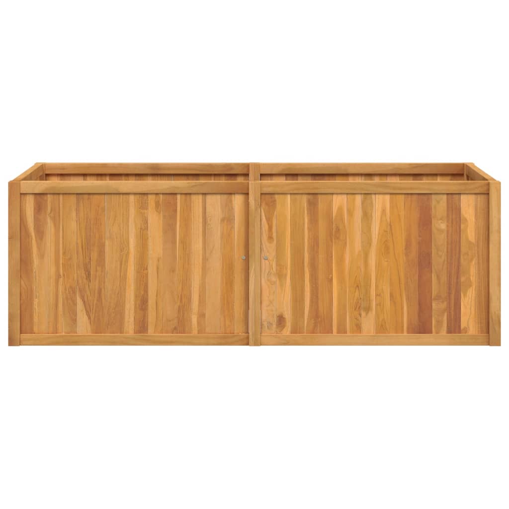 Letto Da Giardino Rialzato Legno Massello Di Teak