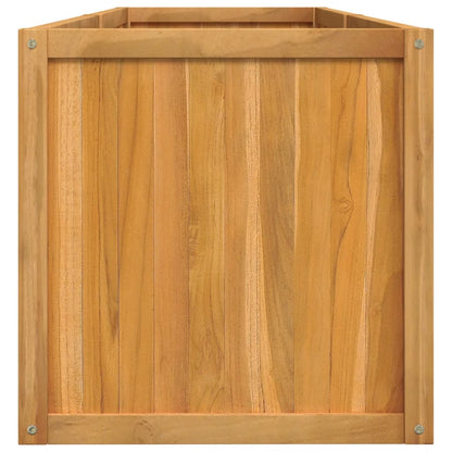 Letto Da Giardino Rialzato Legno Massello Di Teak