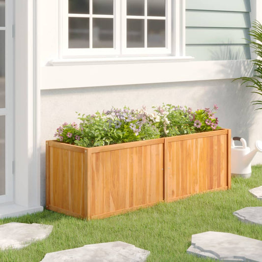 Letto Da Giardino Rialzato Legno Massello Di Teak