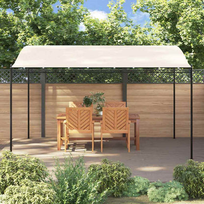 Tettoia 4X3 M 180 G/M² Tessuto E Acciaio