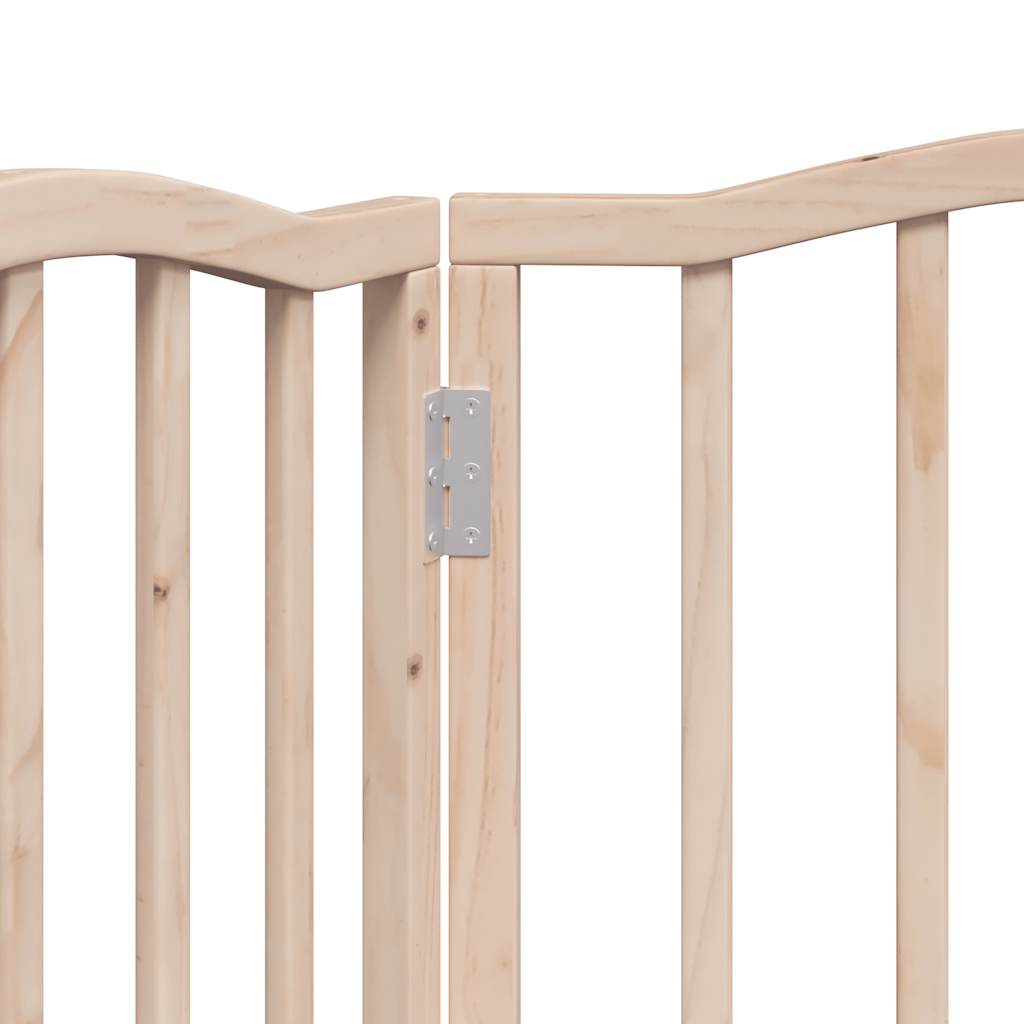 Cancello Per Cani Pieghevole 3 Pannelli 150 Cm Legno Di Pioppo