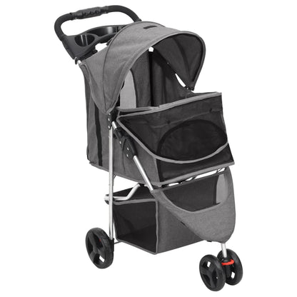 Passeggino Per Cani Pieghevole 80X46X98Cm Tessuto Oxford