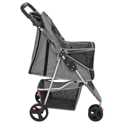 Passeggino Per Cani Pieghevole 80X46X98Cm Tessuto Oxford