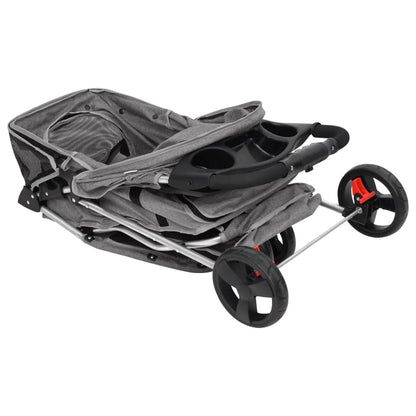 Passeggino Per Cani Pieghevole 80X46X98Cm Tessuto Oxford