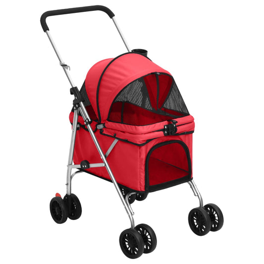 Passeggino Per Cani Pieghevole 76X50X100Cm Tessuto Oxford