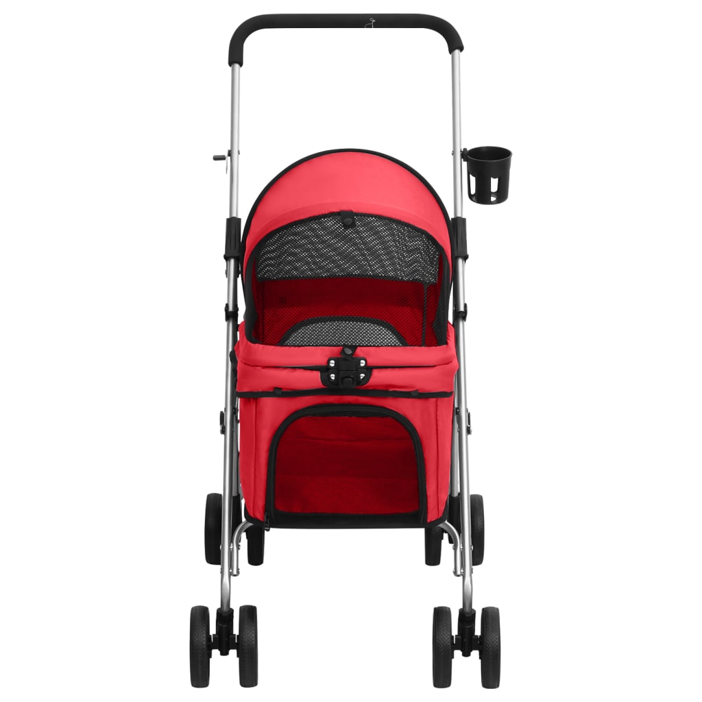 Passeggino Per Cani Pieghevole 76X50X100Cm Tessuto Oxford