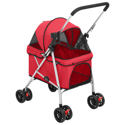 Passeggino Per Cani Pieghevole 76X50X100Cm Tessuto Oxford