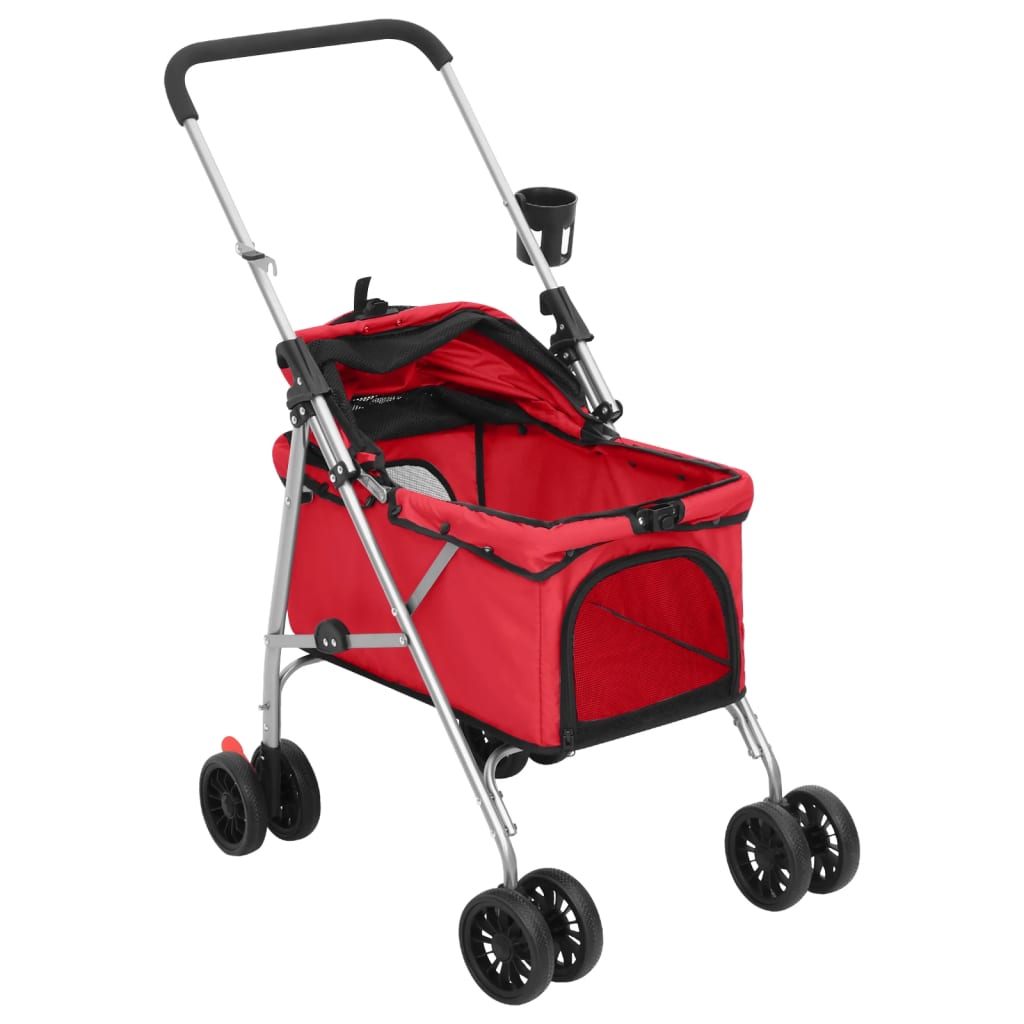 Passeggino Per Cani Pieghevole 76X50X100Cm Tessuto Oxford