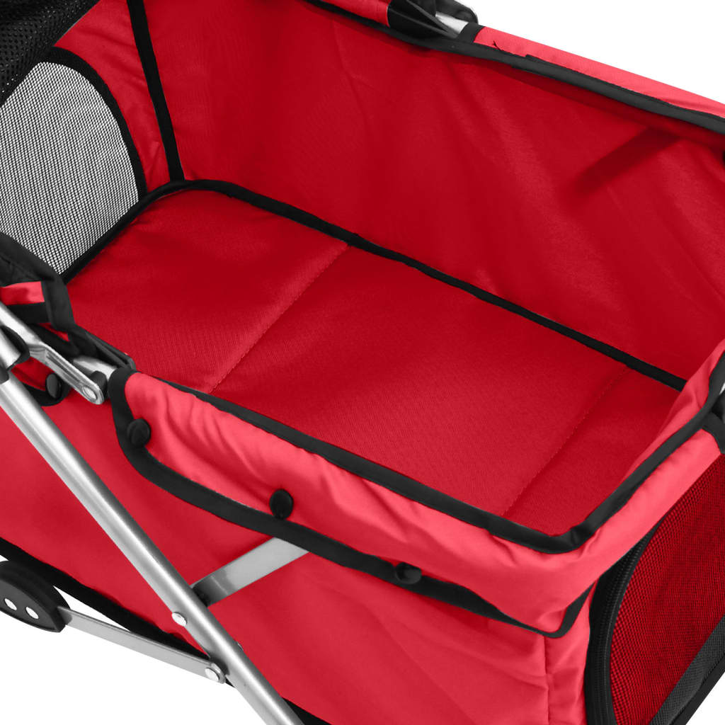 Passeggino Per Cani Pieghevole 76X50X100Cm Tessuto Oxford
