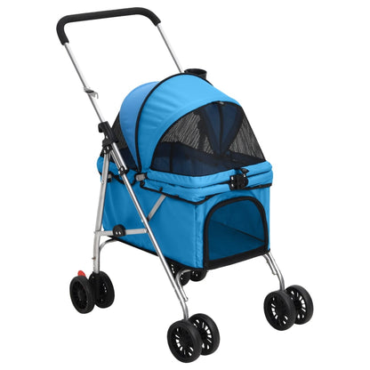 Passeggino Per Cani Pieghevole 76X50X100Cm Tessuto Oxford