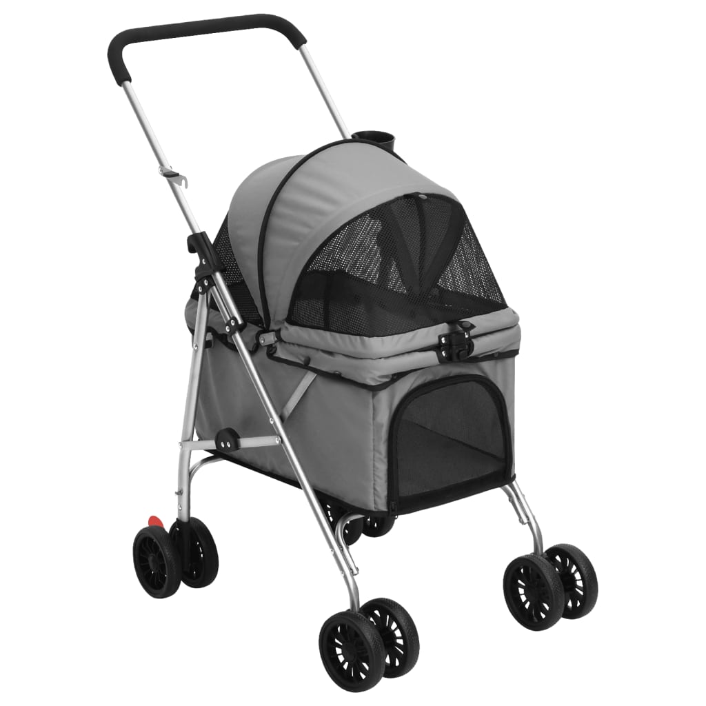Passeggino Per Cani Pieghevole 76X50X100Cm Tessuto Oxford