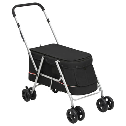 Passeggino Cani Pieghevole 100X49X96Cm Tessuto Di Lino