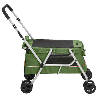 Passeggino Cani Pieghevole 100X49X96Cm Tessuto Di Lino