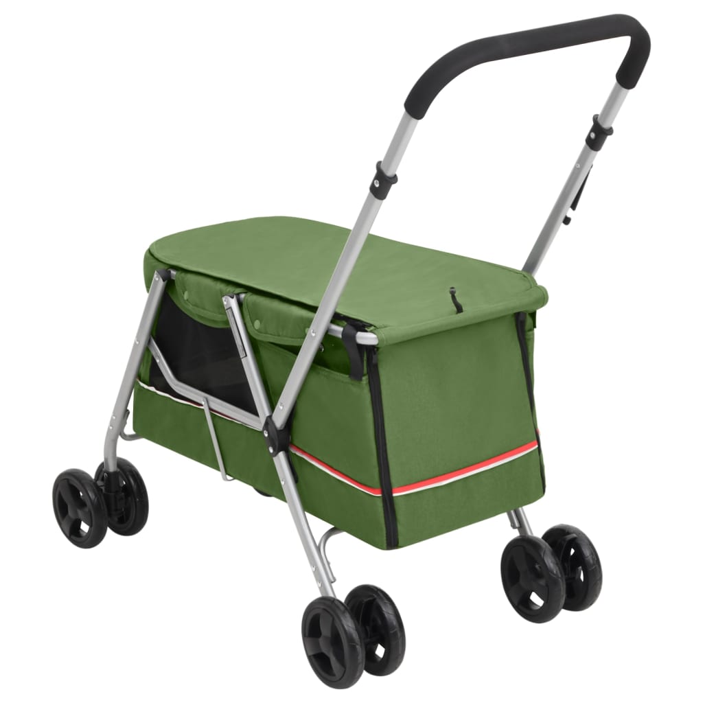 Passeggino Cani Pieghevole 100X49X96Cm Tessuto Di Lino