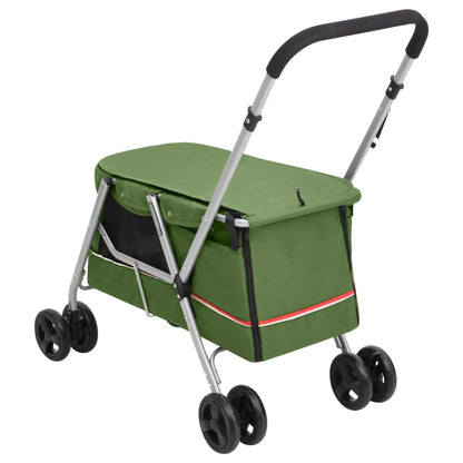 Passeggino Cani Pieghevole 100X49X96Cm Tessuto Di Lino