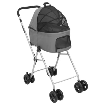 Passeggino Cani Pieghevole 2 Livelli 83X48X97Cm Tessuto