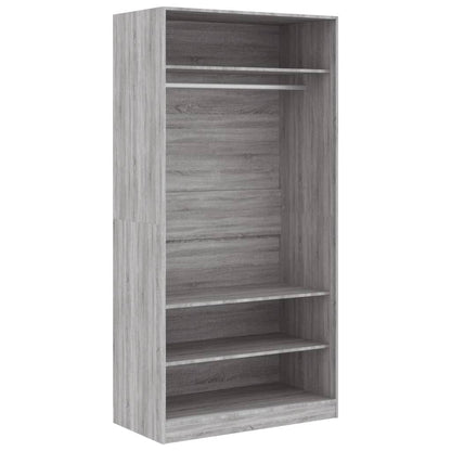 Armadio In Legno Multistrato Grigio Sonoma