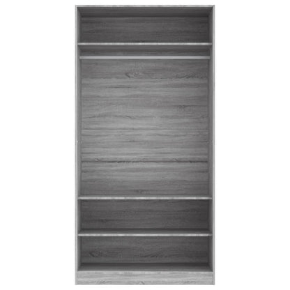 Armadio In Legno Multistrato Grigio Sonoma