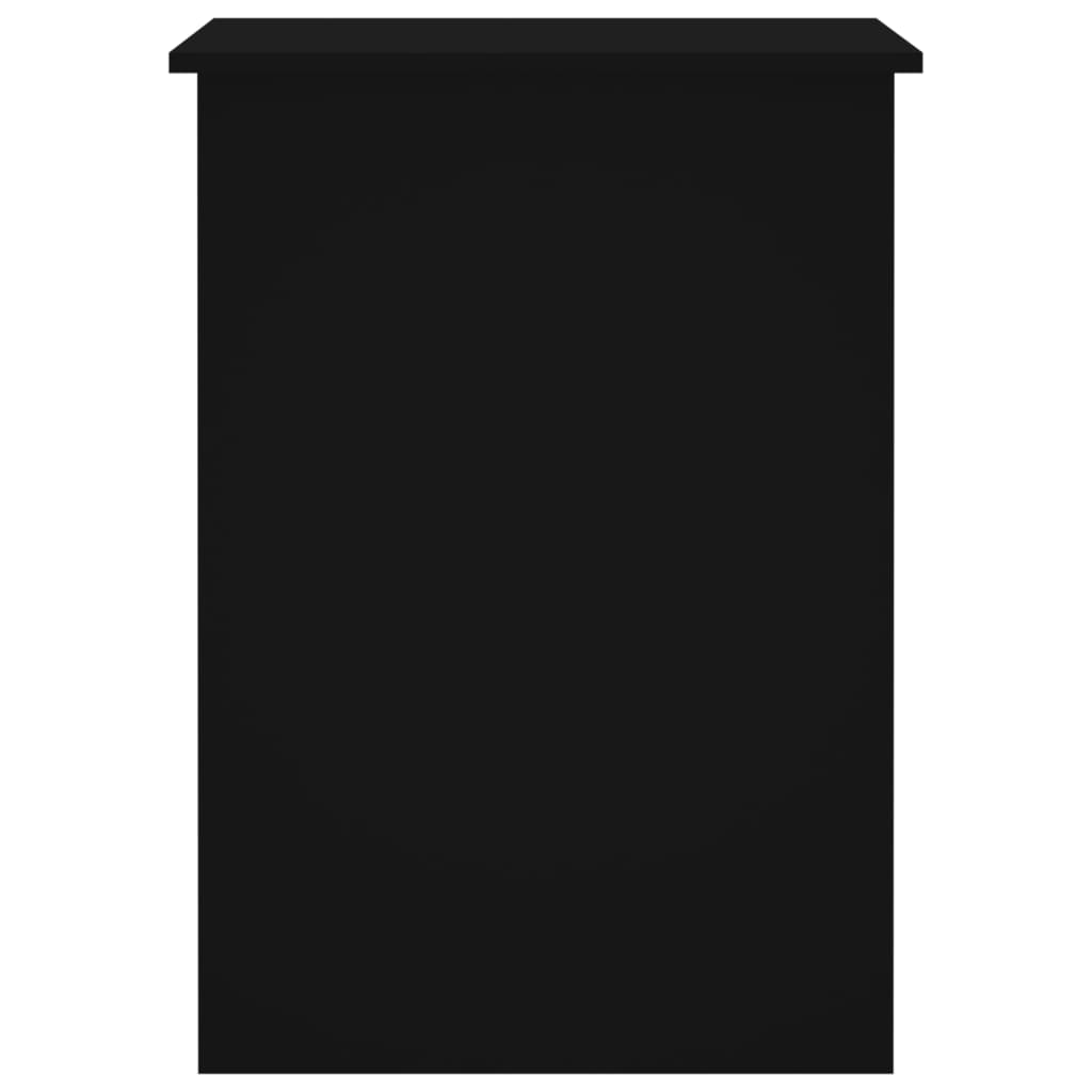 Scrivania Nera 100X55X75 Cm In Legno Multistrato