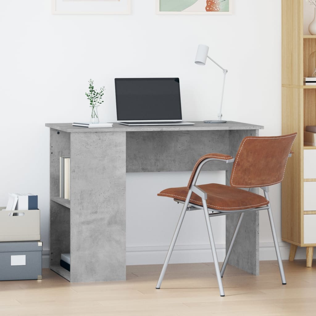 Scrivania Nera 100X55X75 Cm In Legno Multistrato