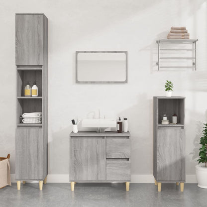 Armadietto Bagno 30X30X190 Cm Legno Multistrato
