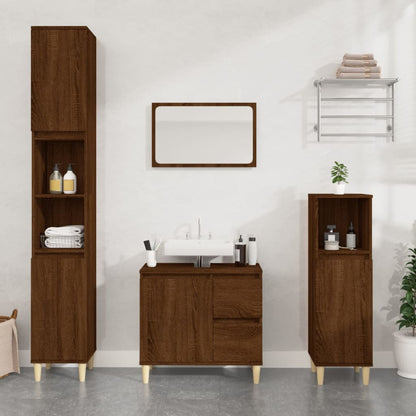 Armadietto Bagno 30X30X190 Cm Legno Multistrato