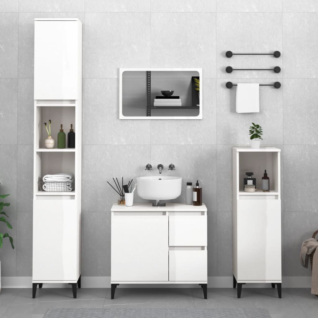 Armadietto Da Bagno 30X30X100 Cm Truciolato