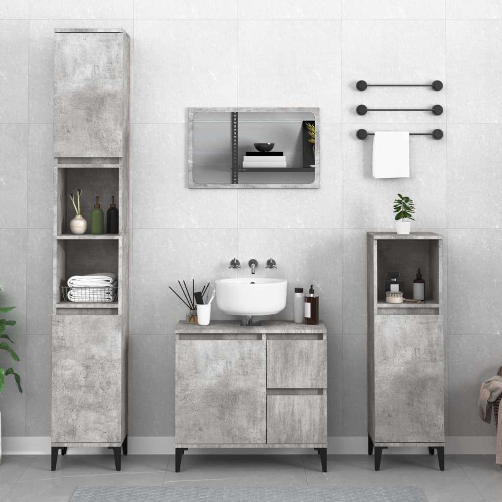 Armadietto Da Bagno 30X30X100 Cm Truciolato