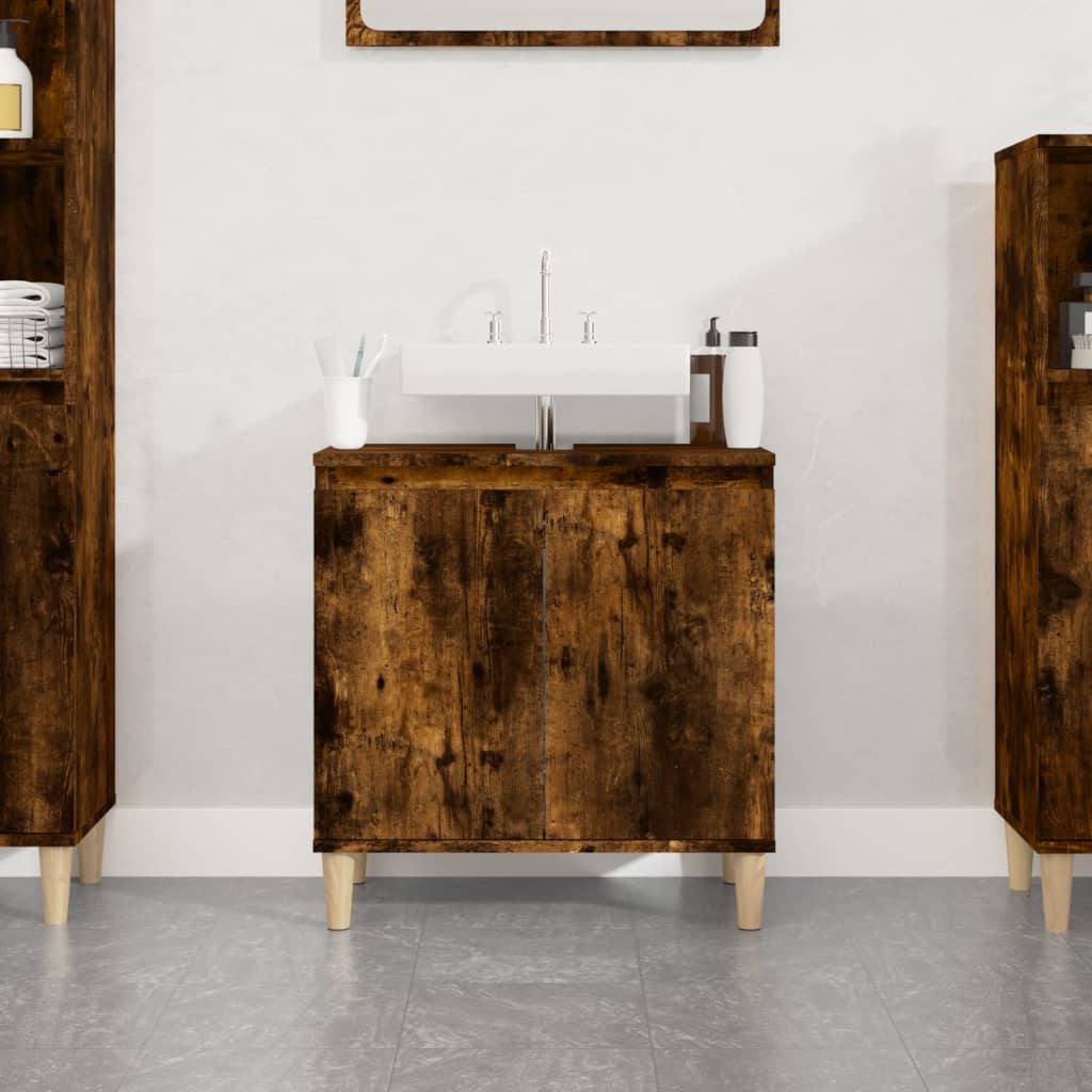 Mobile Lavabo 58X33X60 Cm Legno Multistrato
